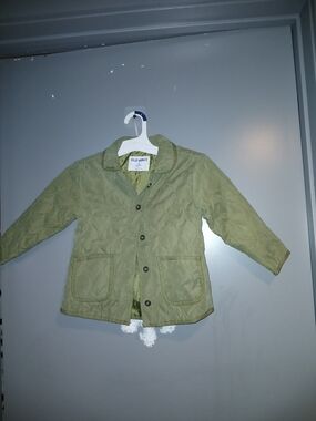 Old Navy Light Olive Quilted Kids Jacket